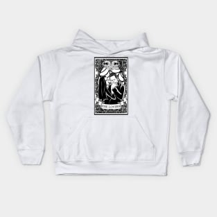 Gomez and Morticia Addams Tarot Card (The Lovers) Kids Hoodie